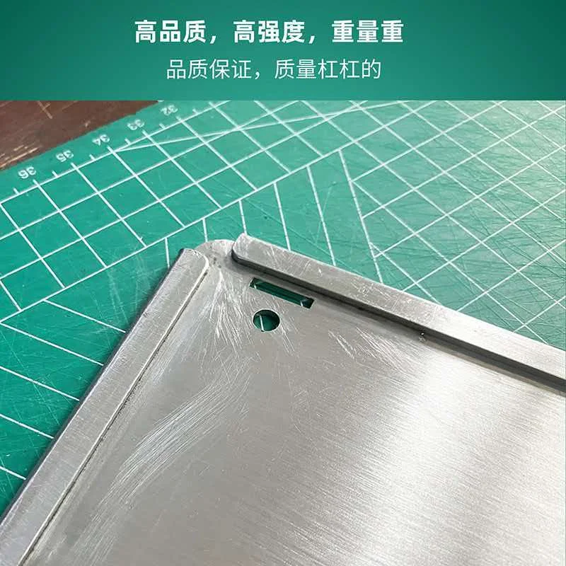 Magnetic suction stainless steel bottom plate, thickened and reinforced anti rust, enlarged flat folding base, 304 flat plate, 4