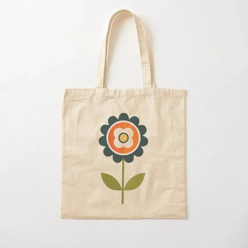 Retro Daisy - Orange and Cream Tote Bag sac pour femme Customizable tote bag great bag