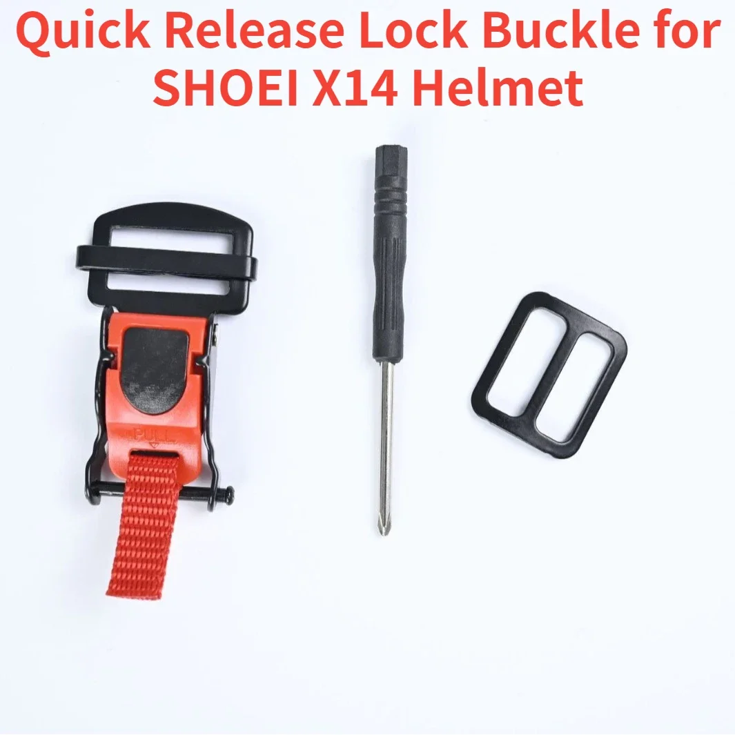 

Quick Release Lock Buckles for SHOEI X14 Helmet Pull Buckle Latch Quick-speed Clip Chin Strap Snap Fastener Motorcycle Accessory