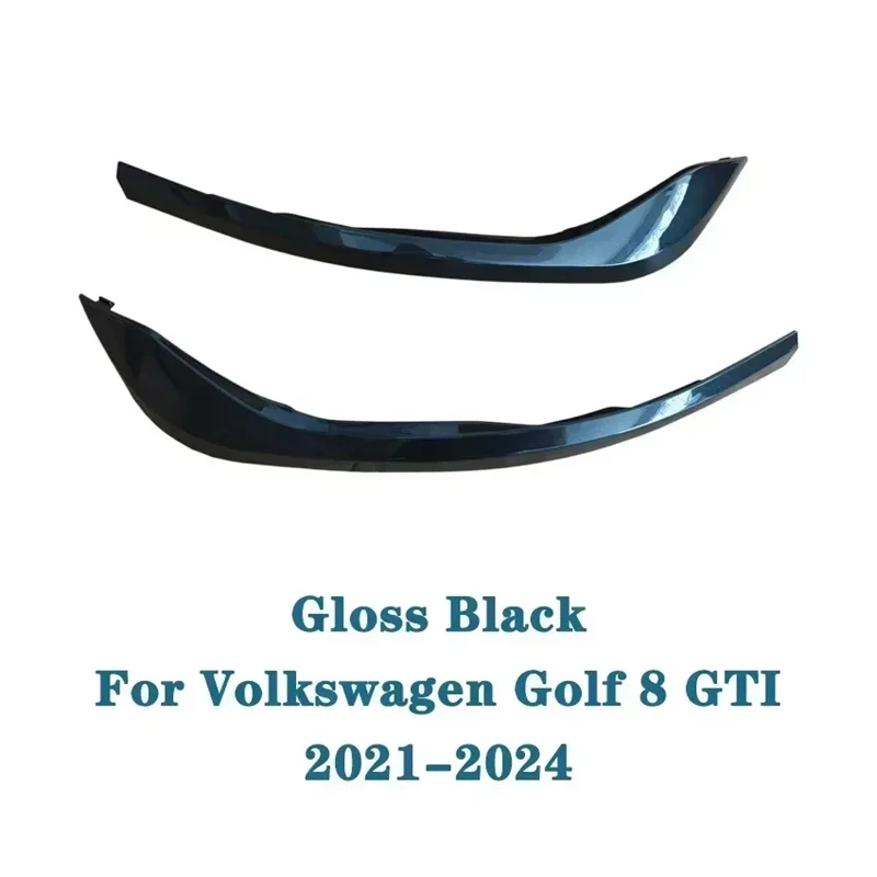 Fog Lamp Bezel For Volkswagen Golf MK8 GTI Rline Front Bumper Trim 2020-2024 Body Kits Spoiler Decorative Accessories