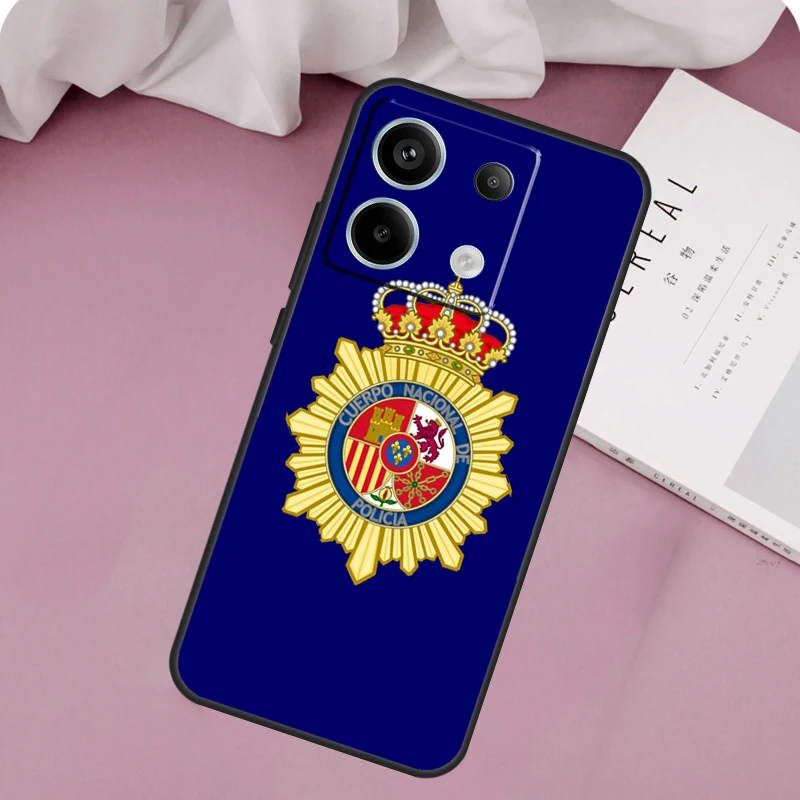 Spain National Police logo Case For Redmi Note 13 12 Pro Plus Note 9 10 11 Pro 9S 10S 11S 12S Redmi 10C 12C 13C Cover