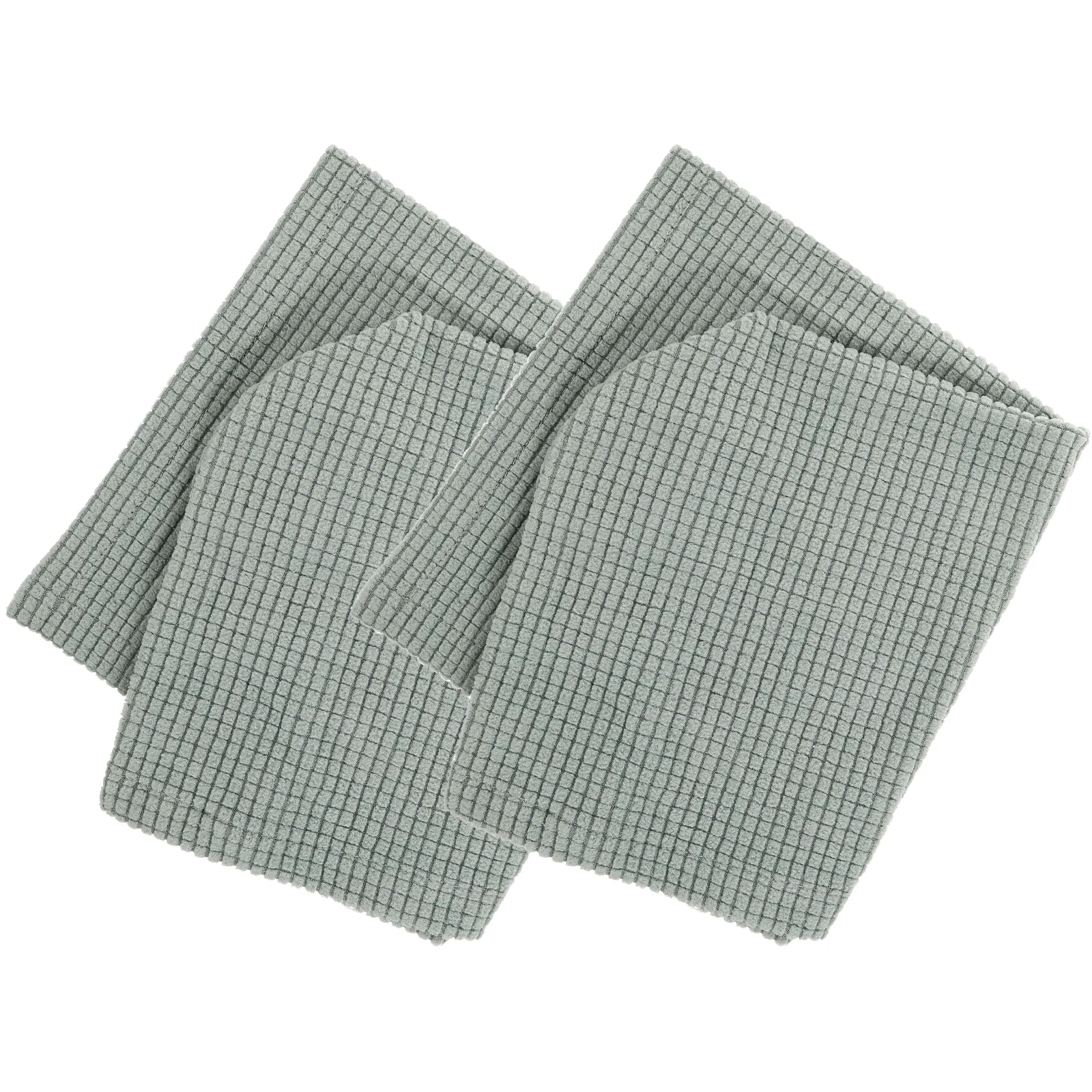 

2Pcs Universal Elastic Sofa Armrest Cover Green Comfortable Protective Cloth for Home Office Couch Chair