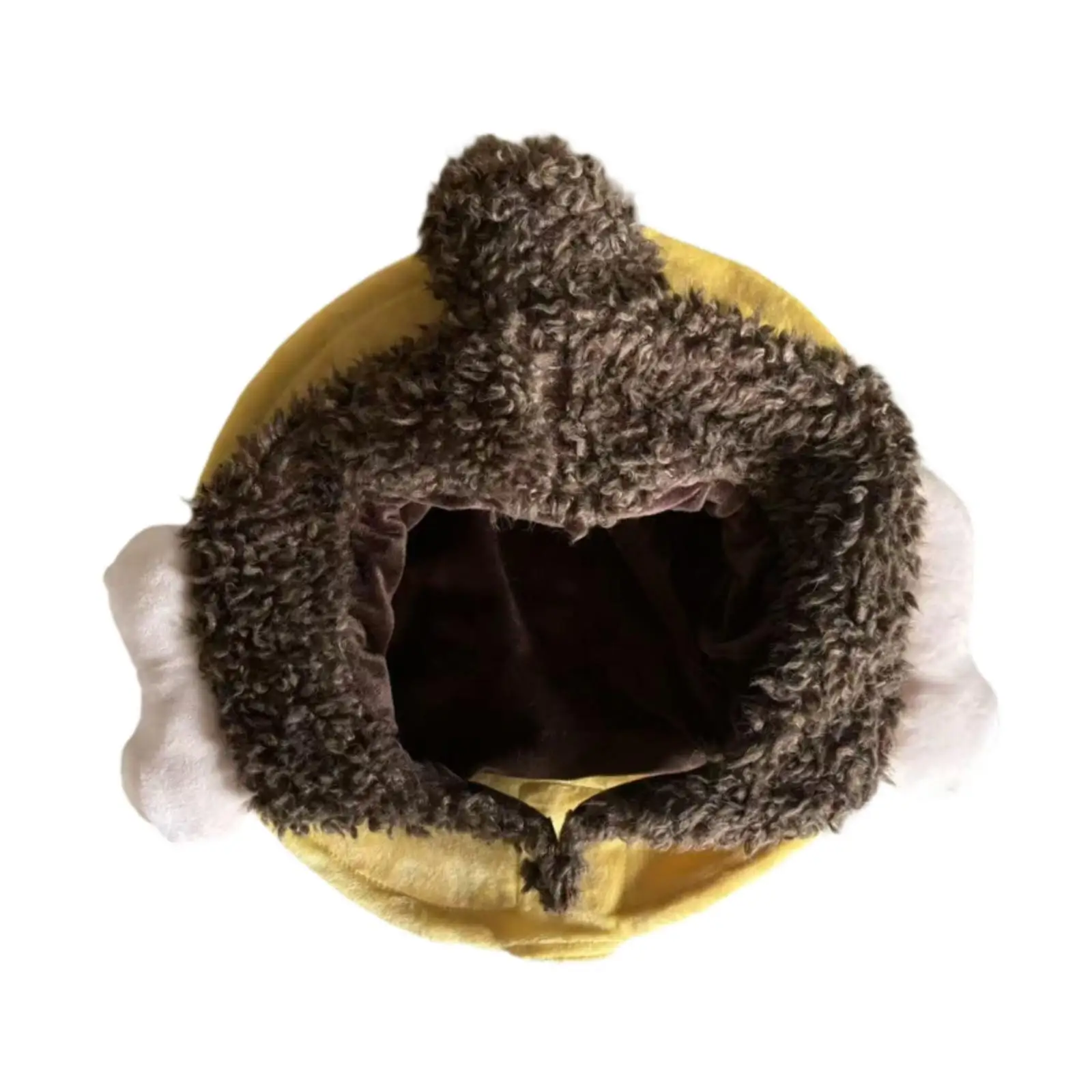 Chapeau tête de bouddha en peluche pour hommes et femmes, accessoire de Costume amusant avec son léger