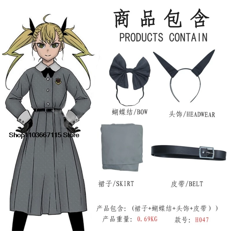 Costume de Cosplay de Dessin Animé KaiMozambique No.8 Cos Kikoru Kendomiya, Robe Lolita, Uniformes de Jeu de Rôle, Vêtements de Chaleur pour Femme et Fille