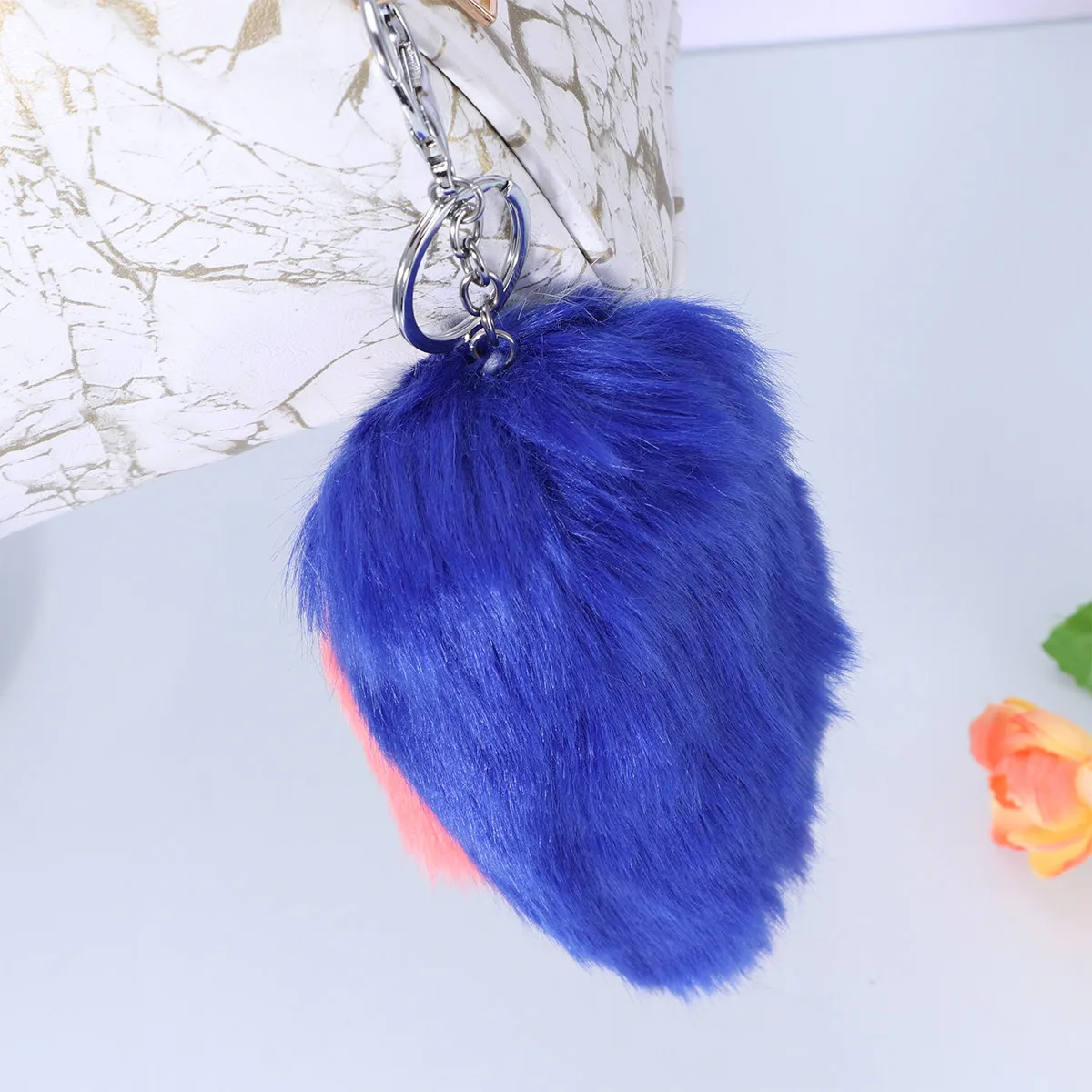 

Прекрасный брелок для ключей в форме совы для детей и девочек, сапфирово-синий модный брелок-подвеска, креативный брелок, забавный брелок для ключей
