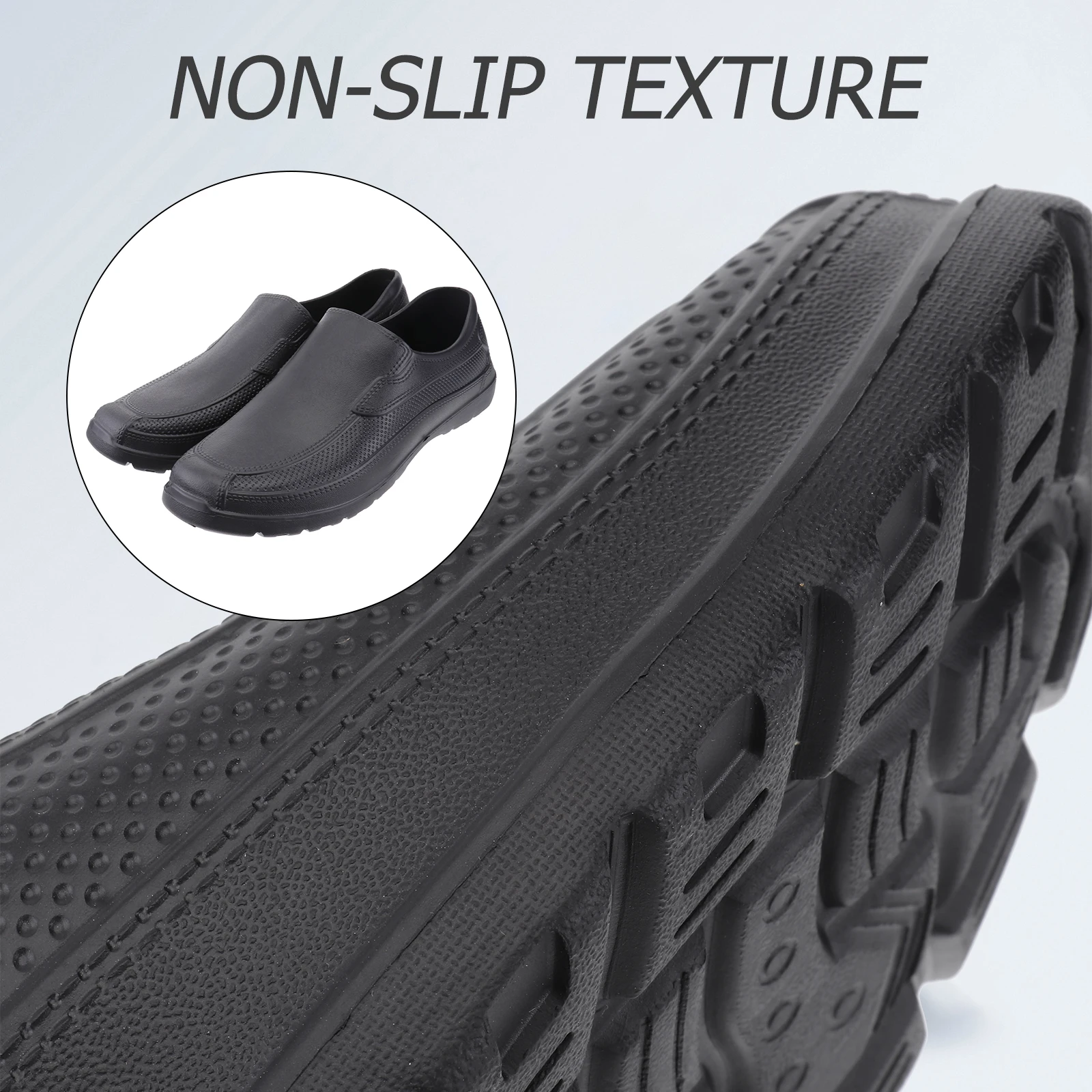 

EVA Shoes Non-slip Wear Resistant Chef Shoes Lightweight Comfortable Kitchen Oil-proof Shoes (40 Code, Black)