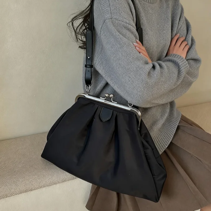 

Модная плиссированная сумка через плечо, изысканная роскошная сумка-клатч, сумка-облако с верхней ручкой, дизайнерская сумка, повседневный универсальный большой рюкзак