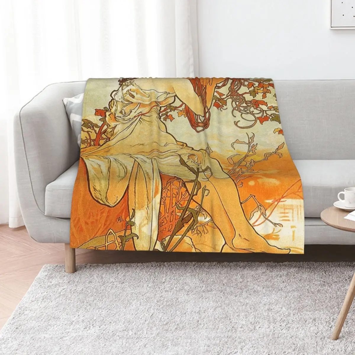 

alfons mucha - alphonse mucha Throw Blanket Summer Hairy For Baby Moving Blankets