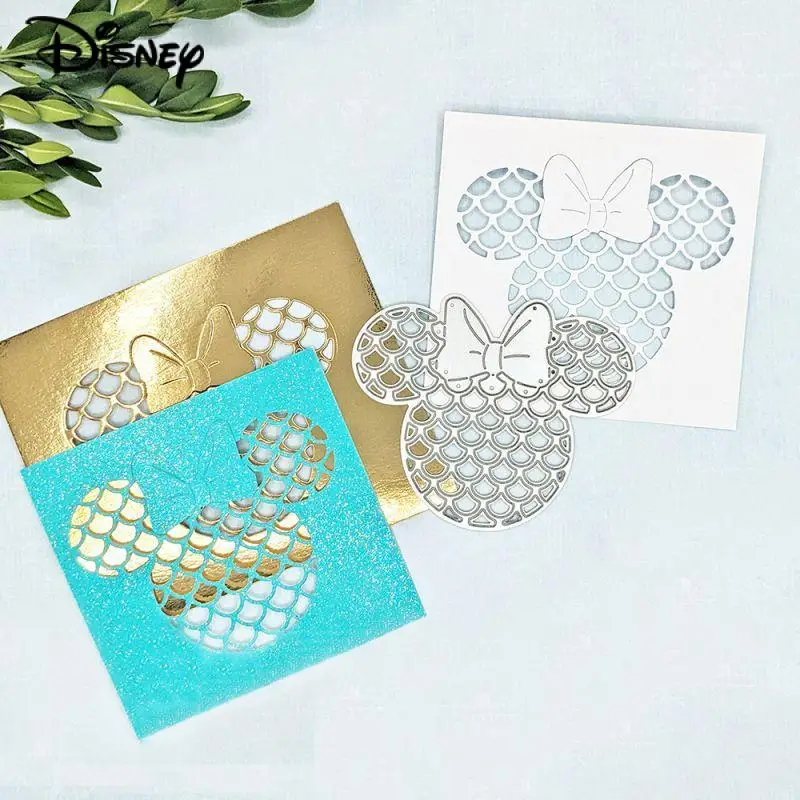 Disney Cartoon Minnie Mouse Metal Cutting Dies Stencils for Scrapbooking Diy Album Paper Card Making Crafts Mold Embossing Decor