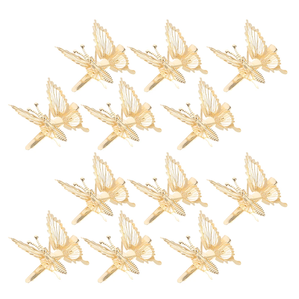 

Butterfly Hair Clips Women Hollow Design Fashion Accessories For Party Masquerade Cosplay Stage Performance Girls
