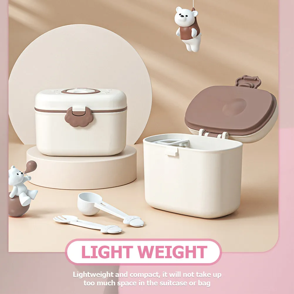 

1Set Baby Formula Container Leak Proof Portable Milk Powder Box Travel Formula Dispenser Compact Baby Food Storage Container