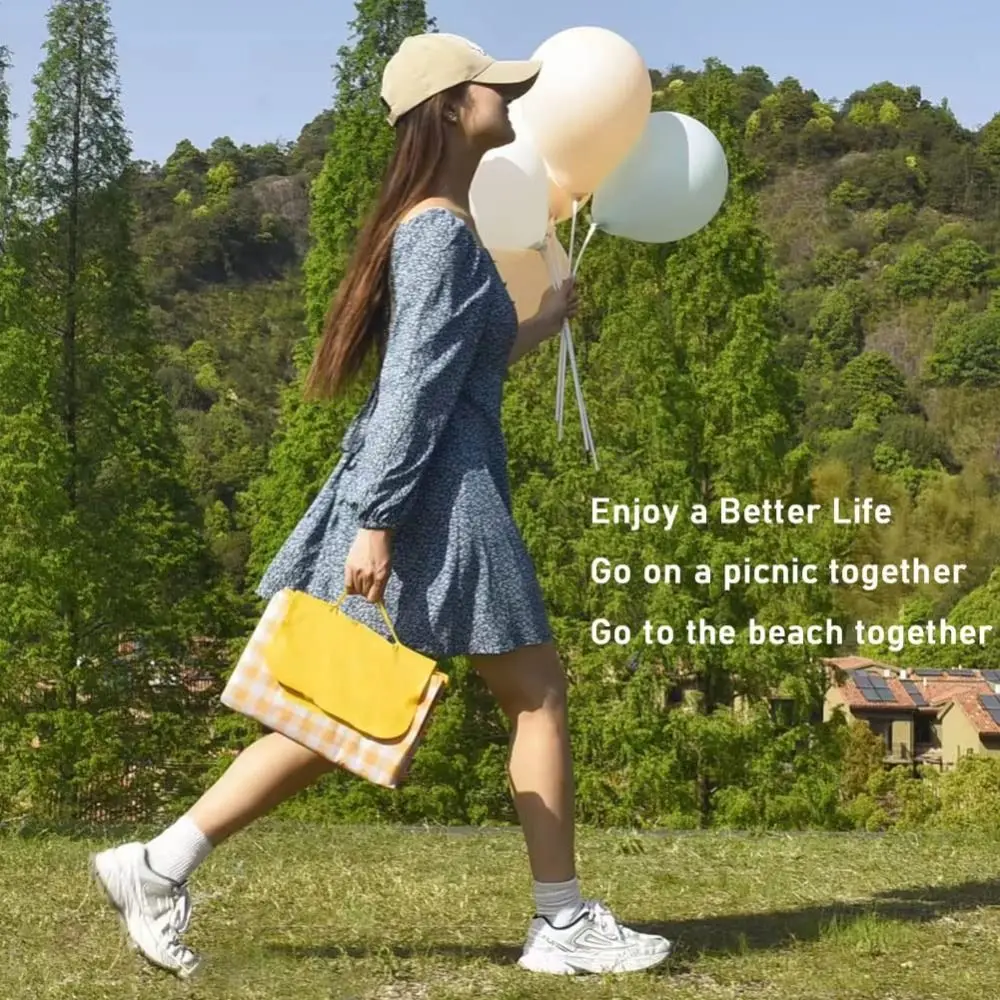 

Durable Foldable Design Picnic Mat Thick Cloth Anti-slip Portable Mat Sand-proof Handbag Outdoor Mat Travel