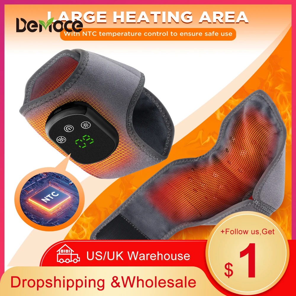 

Foot Heat Massager Hot Compresses Vibration Massager Breathable Material USB Foot and Ankle Joint Hot Compress Protection ﻿