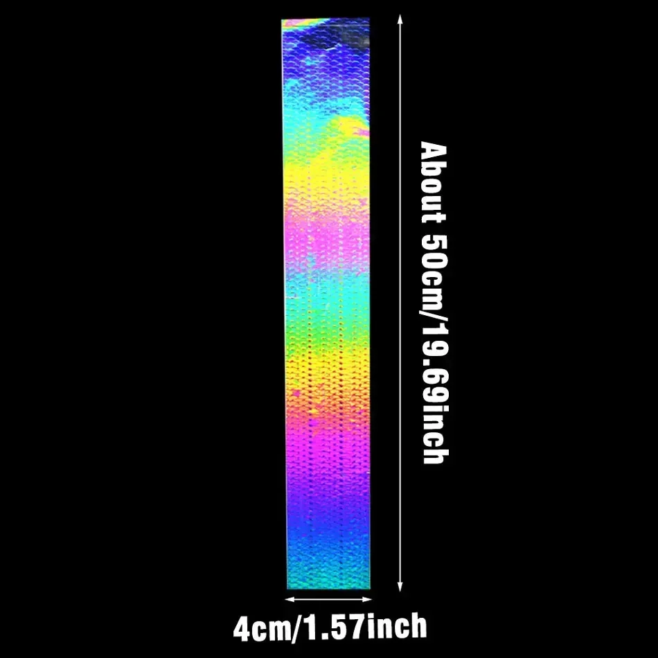 4X50CM Holographische Fisch Skala Transfer Folie Nail art DIY Laser Silber Aufkleber Heißer Stanzen Folie für Angeln locken – Detail 3