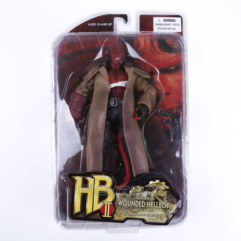 Mezco-Boneca Modelo Colecionável Hellboy, Variante Trenchcoat, Brinquedo Action Figure, 2004