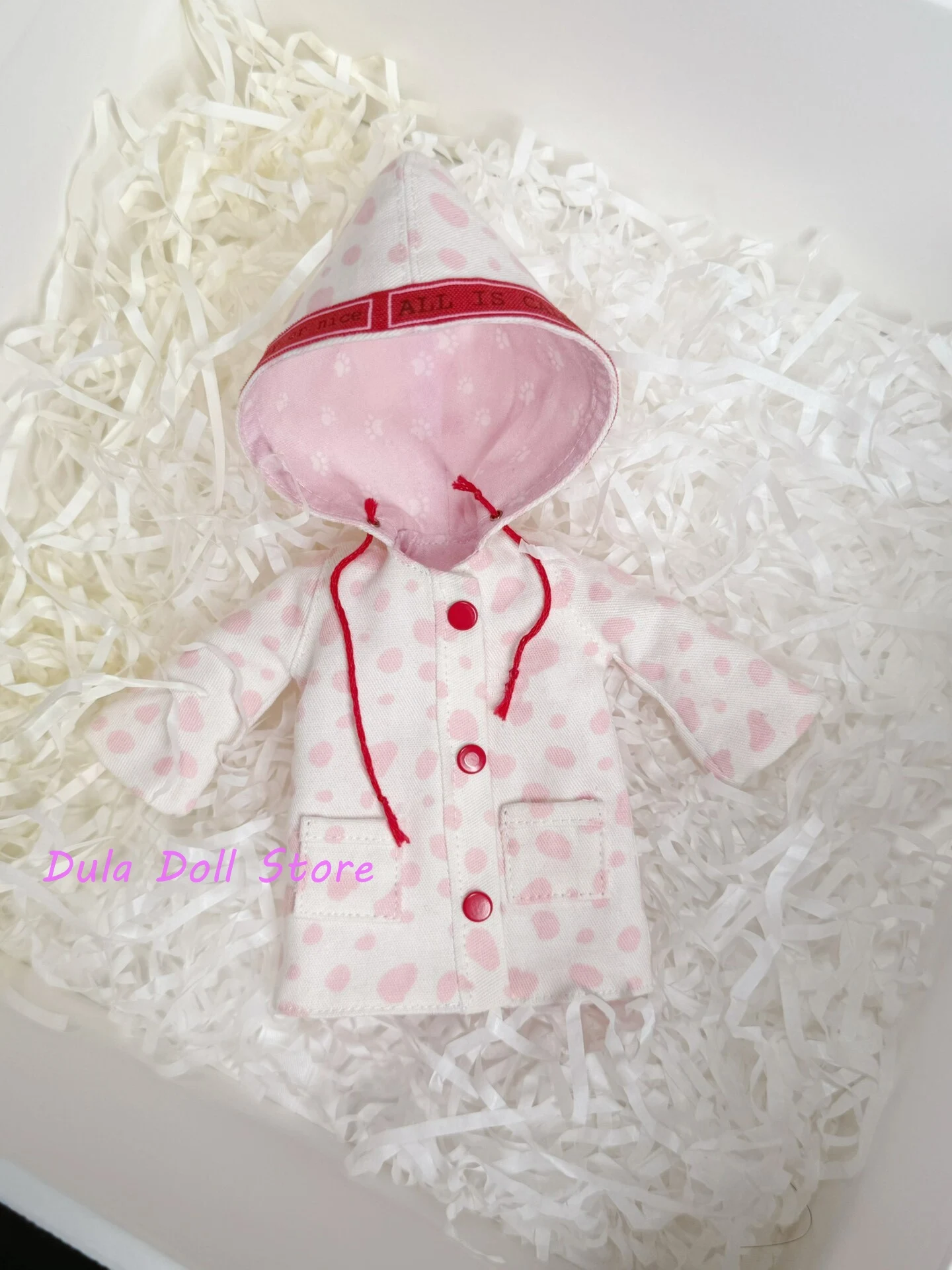 

Одежда для кукол Dula 2026: розовый плащ ручной работы для кукол Blythe, ob24, ob22, Azone, Licca, JerryB 1/6