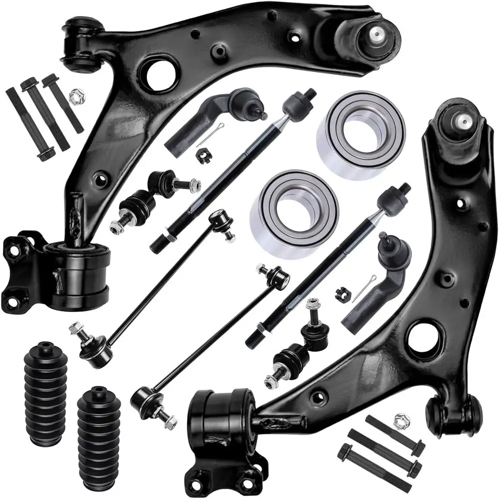 

Front End Kit for 2005-2009 Mazda 3, 2006-2013 Mazda 5, Includes Lower Control Arms, Ball Joints, Tie Rods, Wheel Bearings, Boot