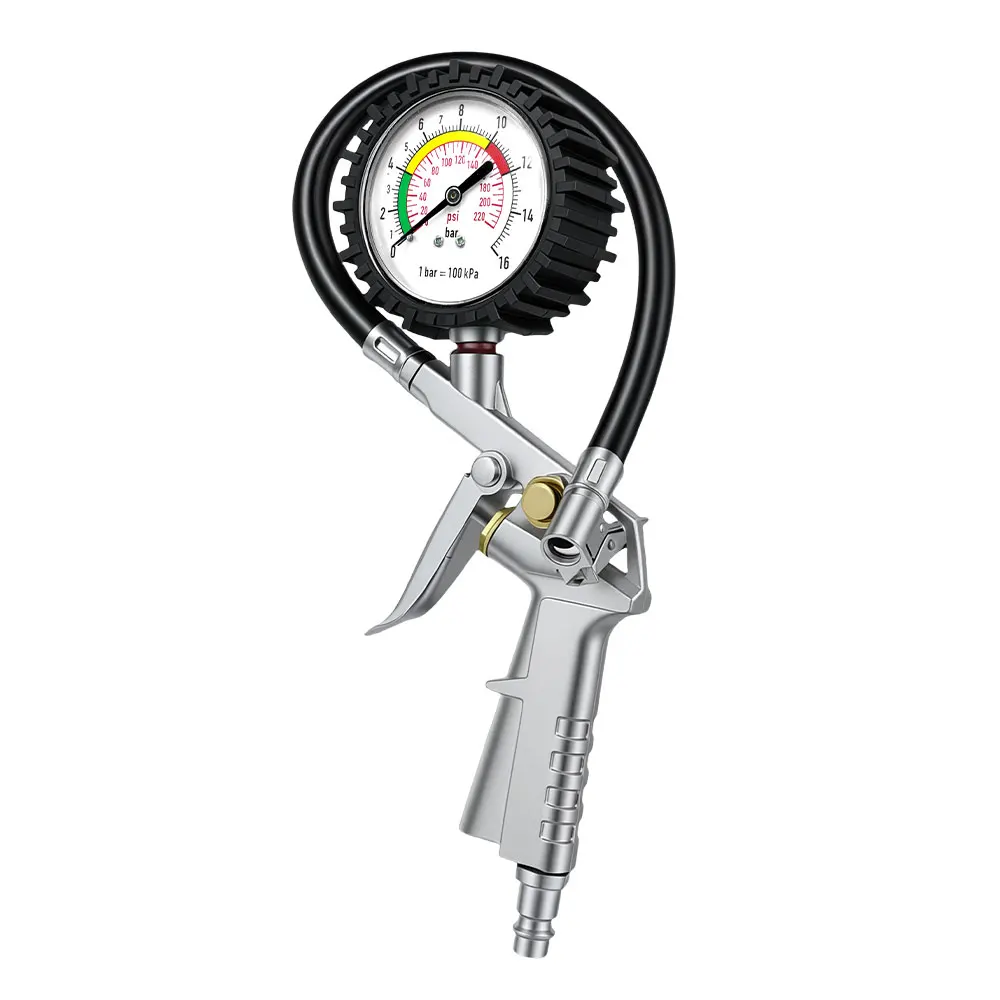 

New Car Tyre Air Pressure Tester High-precision Long Tube Tire Gauge Meter For Auto Motorcycle Truck Bike Measurement Tools