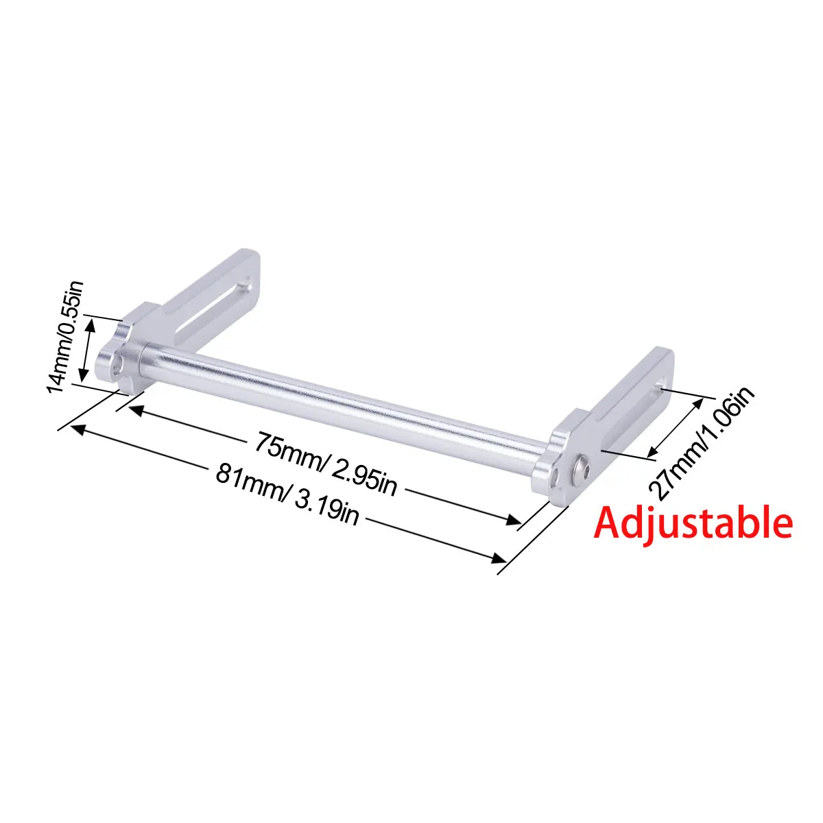 CNC Aluminum SCX10 Front Rear Bumper Bull Bars with Tow hook for 1/10 RC Crawler Car Axial TRX4 LCG Chassis FJ40 Upgrade DIY