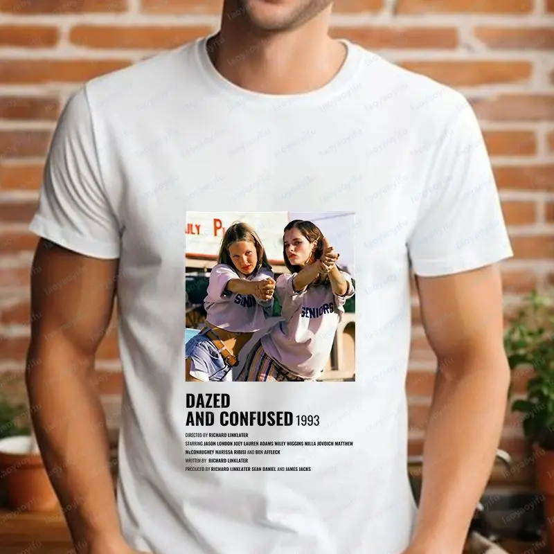 Dazed and Confused - Summer Trend Original Streetwear Short-sleeved Unisex Pattern Large-sized Comfortable T-shirt