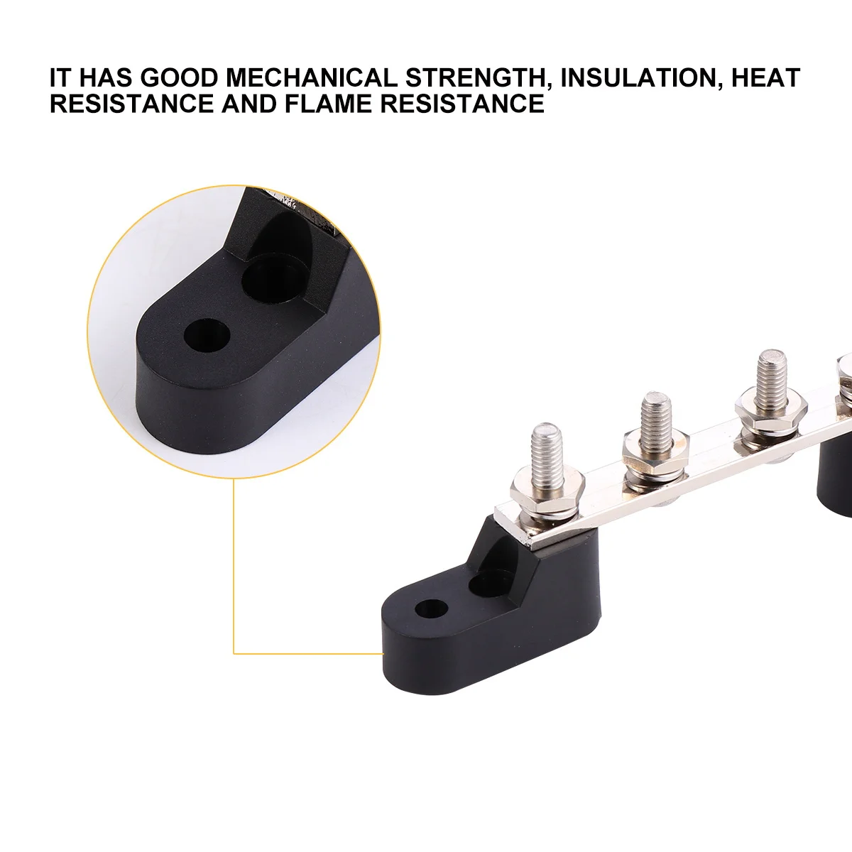 

Terminal Bus Bar Block Cover for Ground Power Distribution Automotive Marine Rv Motorcycle 100a Heat Shrink Sealed Connections