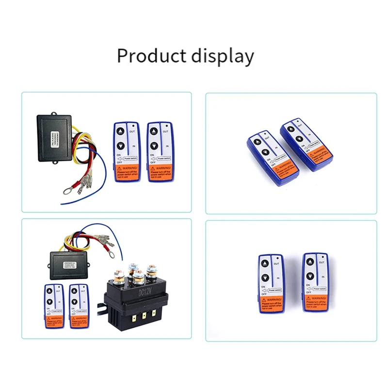 A05I-12V 500A Winch Relay 4450 Set With 2 Remote Controls + Controller + Relay Set