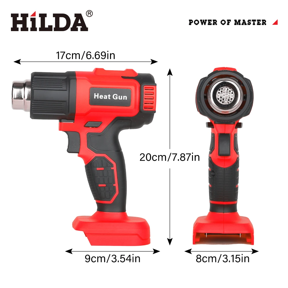 

Suitable for Makita 18V Battery Cordless Hot Air Gun Handheld Electric Heat Gun Adjustable Temperature DIY Heat Tool