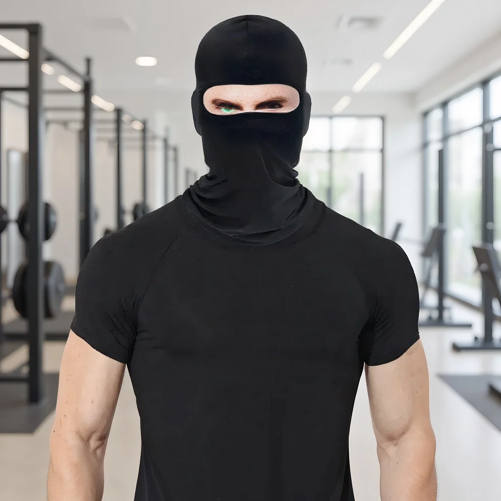 

Black Motorcycle Balaclava - All-Season Face Mask for Cycling & Moto - 12 Color Options - Windproof Shield