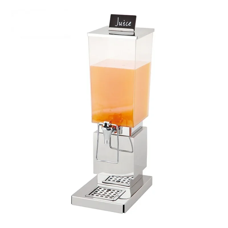 Automatic fruit beverage two-in-one rectangular juice container dispenser