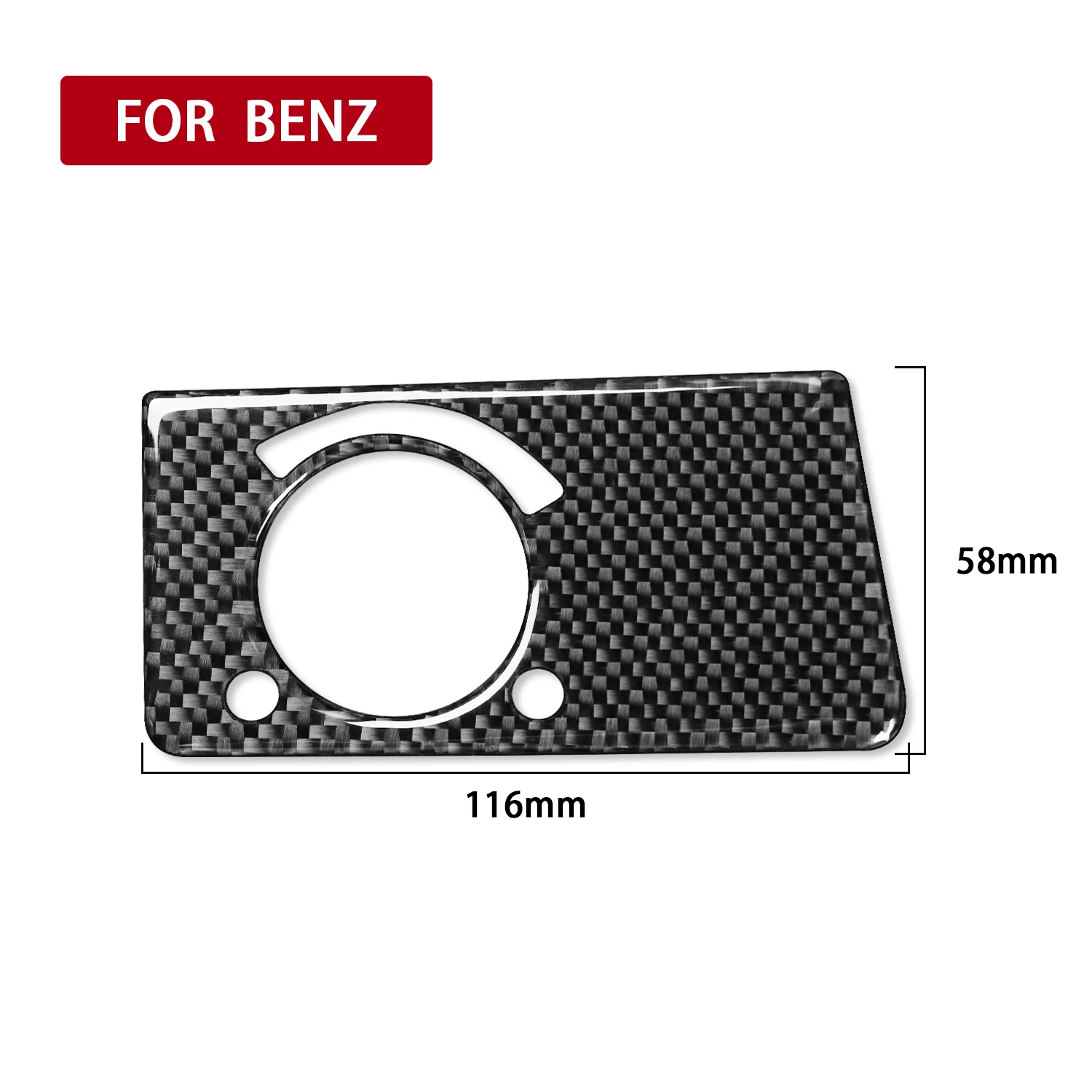 For Mercedes W211 Benz E-Class 2003-2009 Carbon Fiber Car Headlight Switch Button Sticker Frame Trim Cover Auto Assesories