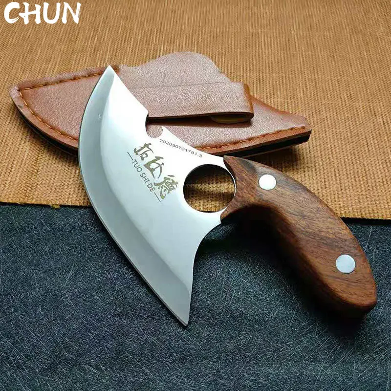 

Ultra Sharp Hand Meat Knife Grilled Meat Boning Knife Mongolian Boning Knife Butcher Knife Portable Outdoor Knife With Cover