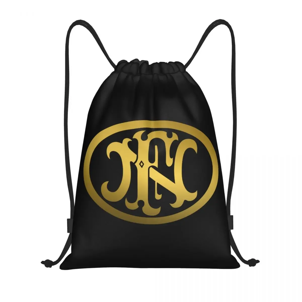 Custom HK Herstal arms Drawstring Bags For Training Yoga Backpacks Men Women Sports Gym Sackpack