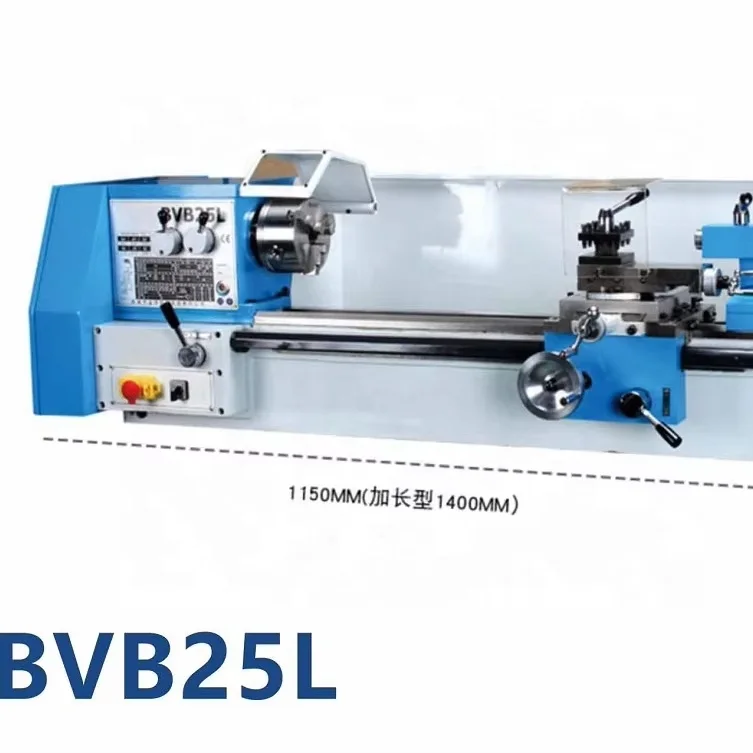 

Household BVB25L China Factory Metal Processing Manual Horizontal Gear Head Mini Lathe Economical High Performance