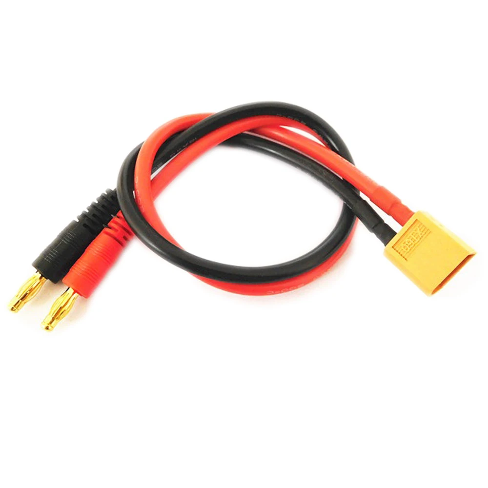 30PCS Amass XT60 4mm Banana Plug Charge Adapter Cable 12AWG 300mm Silicone Wire For RC Drone Lipo Battery Charger Part For RC Ai