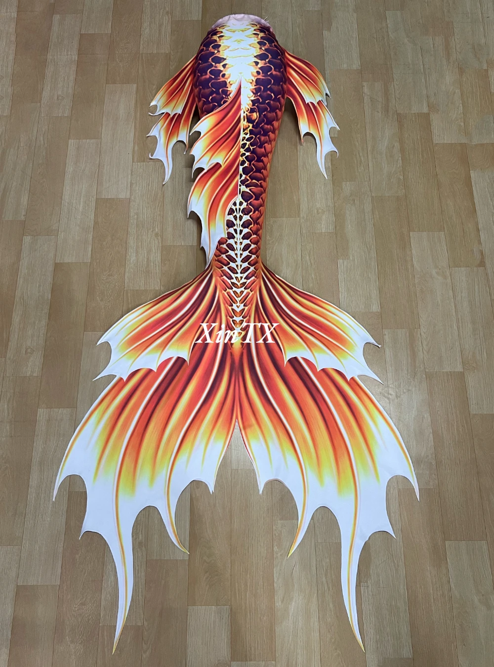 Adult Woman Mermaid Tail Swimsuit Swimwear Stereoscopic Thickened Fabric HD Print Aquarium Performance Cosplay Original Design