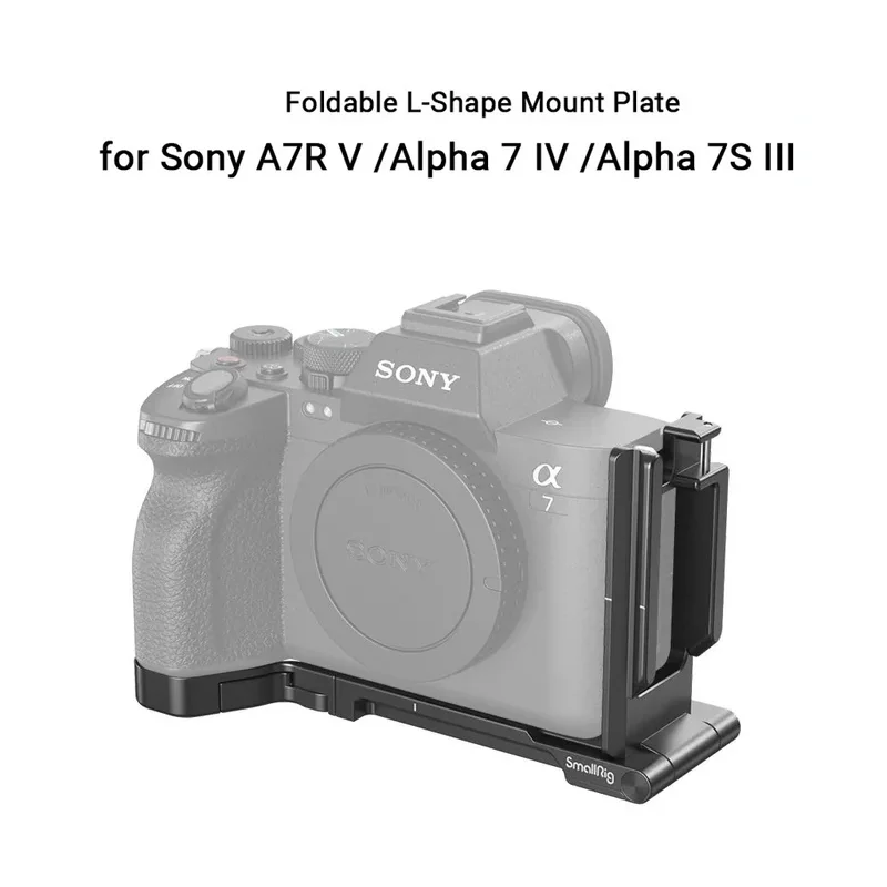 SmallRig 3984 Foldable L-Shape Mount Plate for Sony Alpha 7R V / Alpha 7 IV / Alpha 7S III Arca-Swiss Portable L-bracket