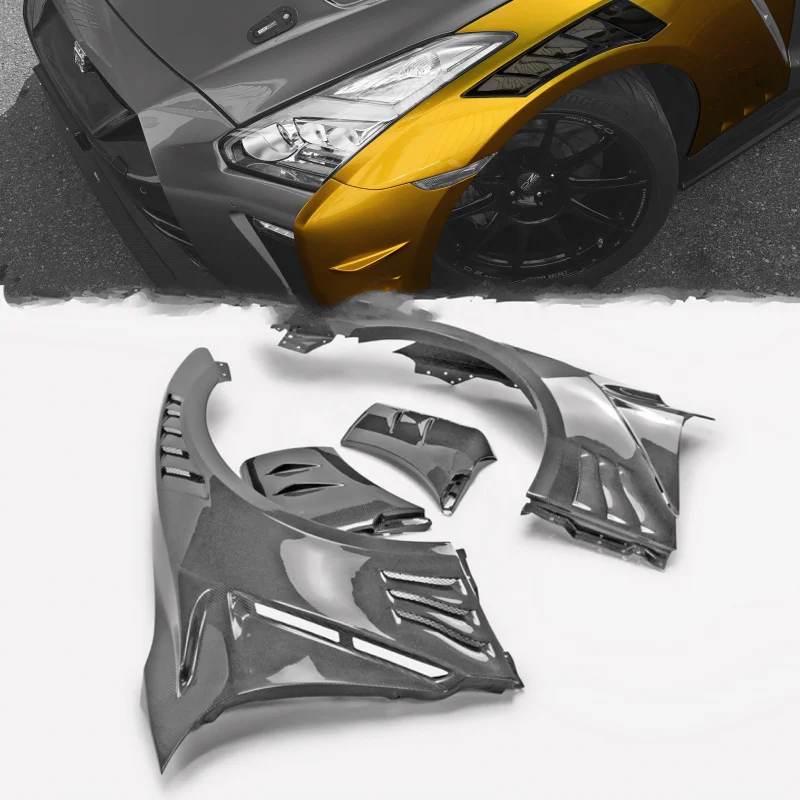 

suitable forFor GTR R35 Carbon Front GTR35 TS Style Car R35 Vented