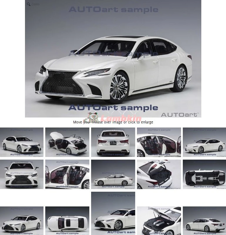 AUTOart 1:18 para Lexus LS500H, simulación de coche, modelo de coche, adornos