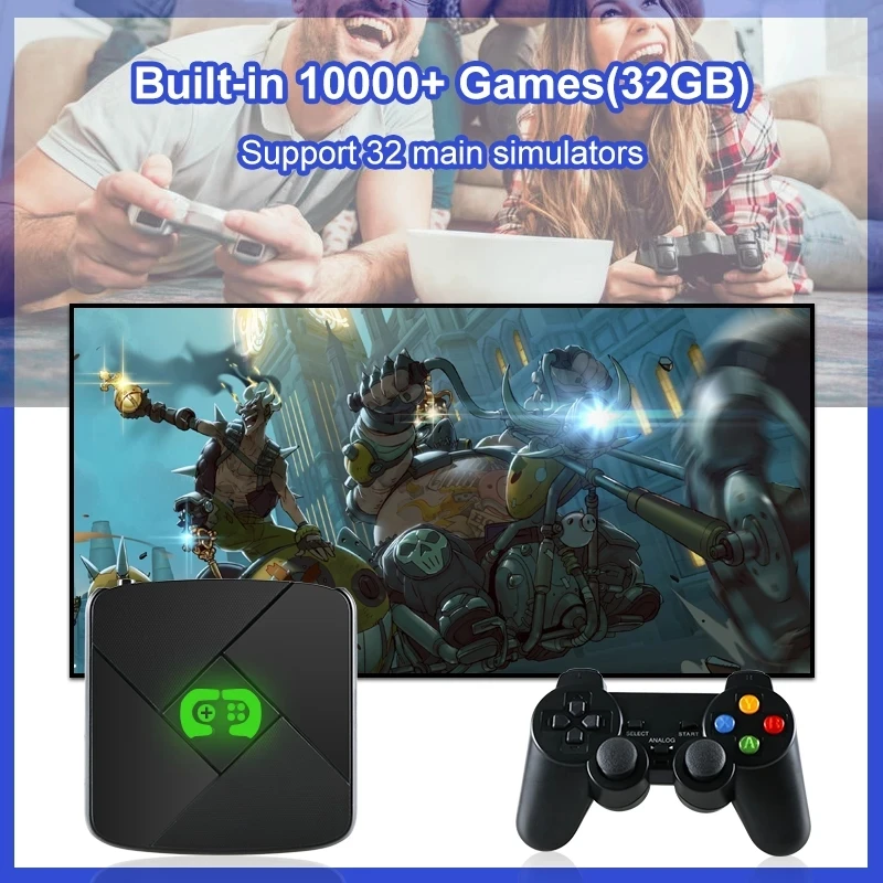 Top! I3 Pandora Box Retro Video Game Console 64GB 30000+ Games With 2.4 Wireless Player 4K HD For 3D Game PSP N64 Arcade Kids