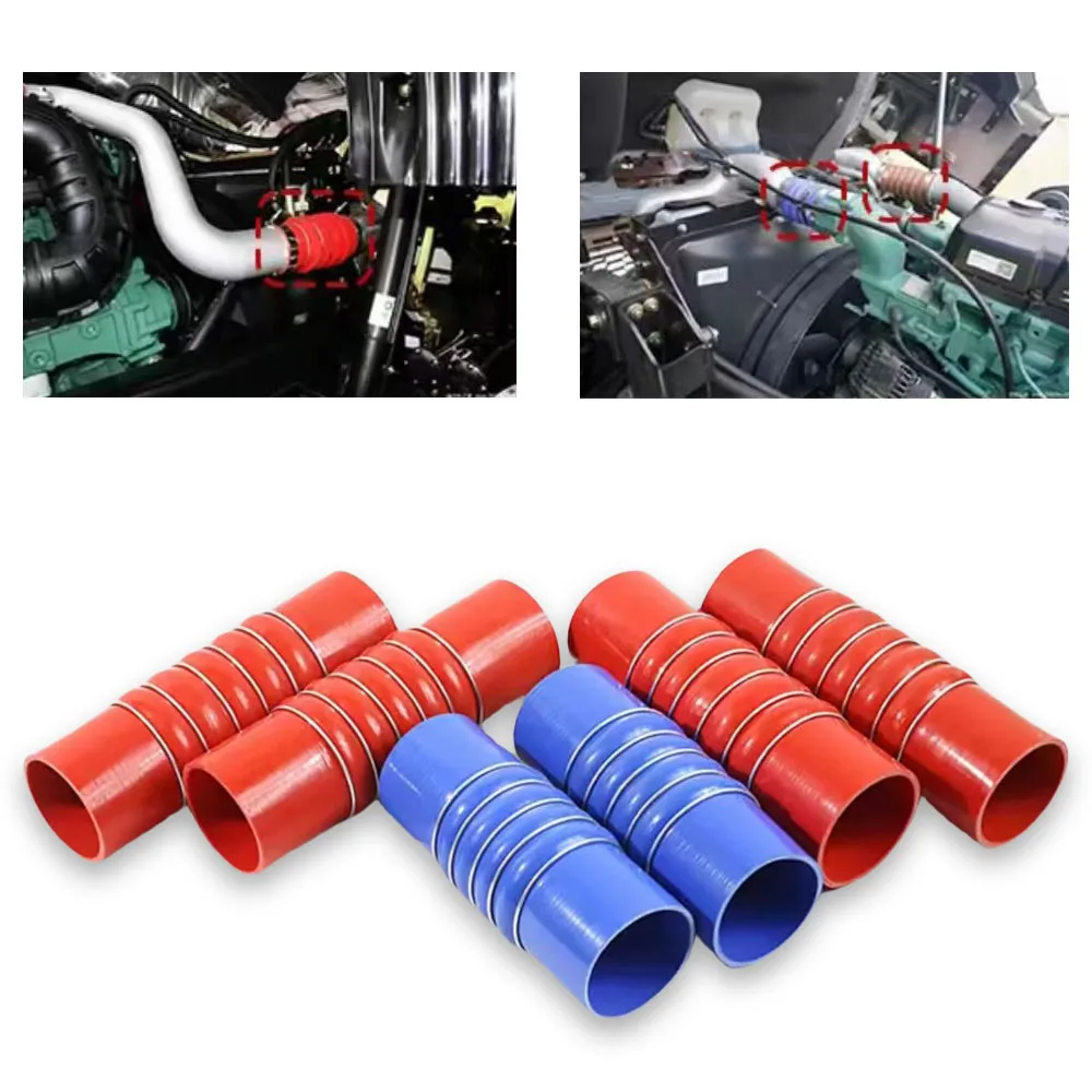 Automotive camel hump silicone hose with clip camel hump hose coolant hose, available in three colors