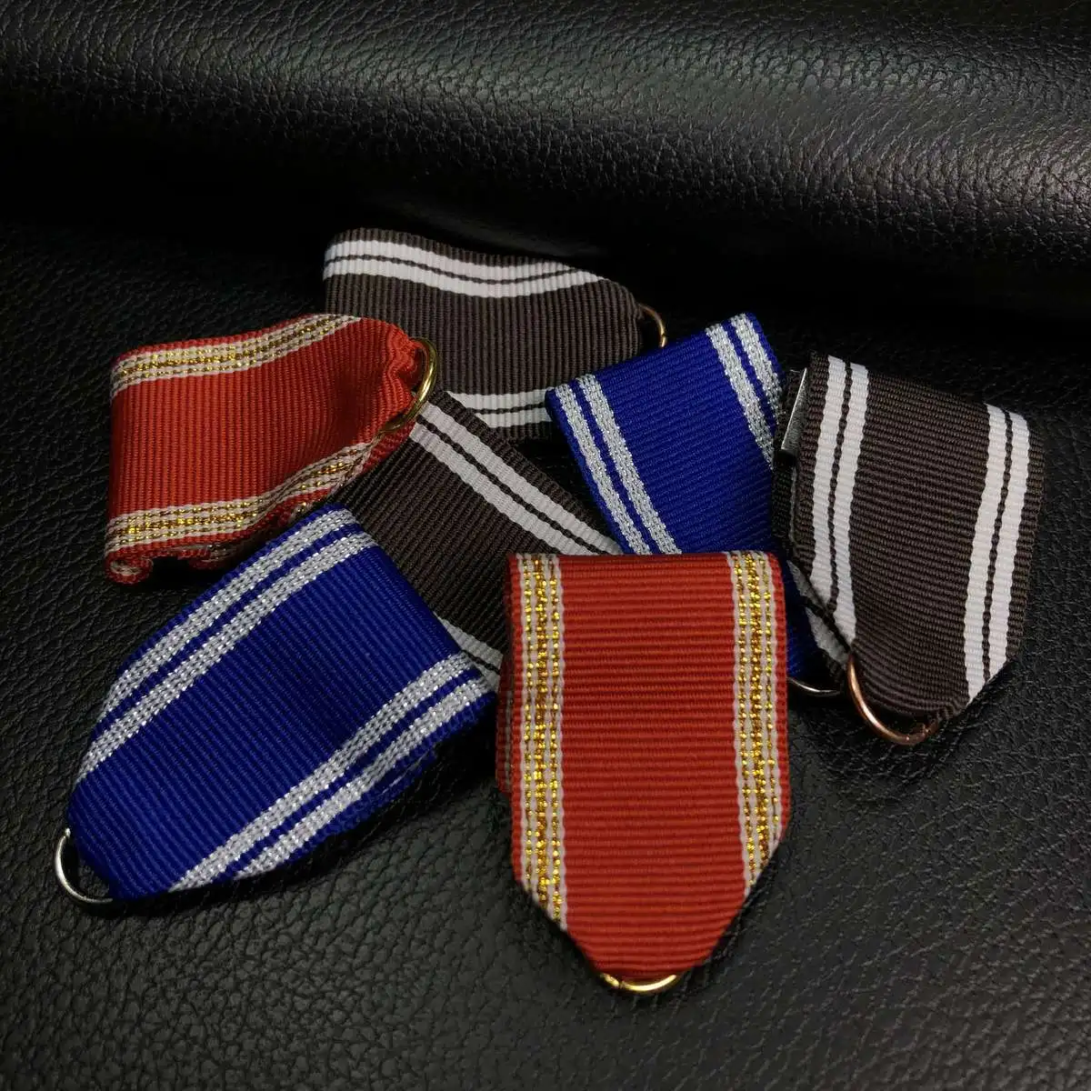 Soviet Medal Ribbon, Safety Pin, Blue Medal Ribbon 3cm Three-color Striped Badge Ribbon