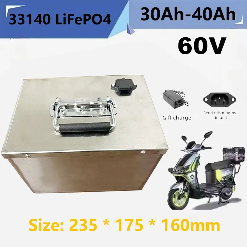 

Batterie LiFePO4 60v, 30 - 40ah, Classe A, Pour Camping - Car, Bateau, Voiturette De Golf, Batterie Rechargeable 33140