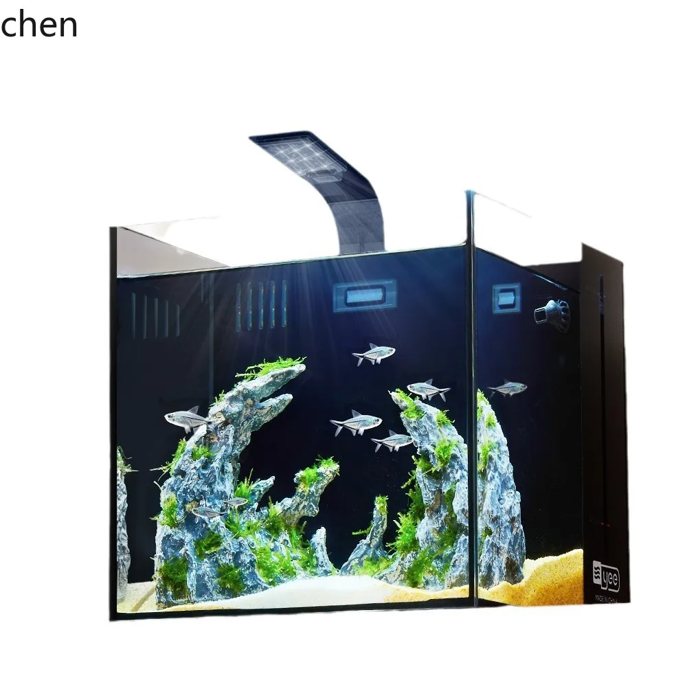 

ZML Fish Tank Back Filter Tank Living Room Desktop Filter Oxygen Integrated Freshwater and Saltwater Fish Tank