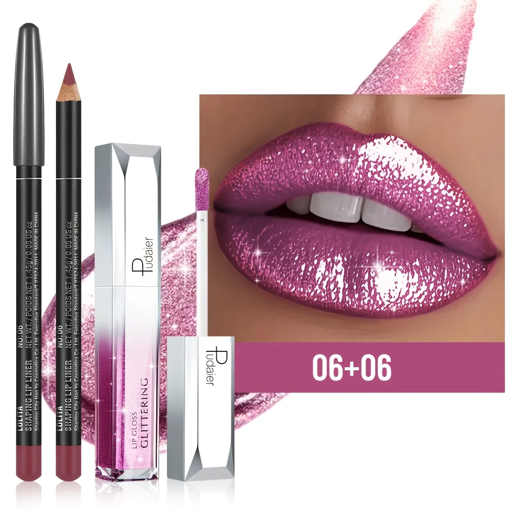 Seidig-Matter Lipliner & Metallisch-Glänzendes Duo |   Ganztägiger Halt, geschmeidige Definition & Hochglanz-Finish |   Geschenkset für den Alltag & für Mutige Entscheidungen