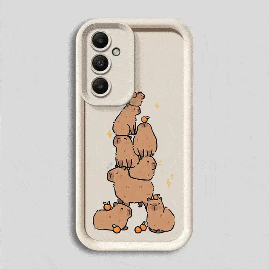 Cute Capybara Funny Phone Case for Samsung Galaxy A16 A33 A34 A12 A13 A14 A22 A32 A23 A24 5G Soft Cover