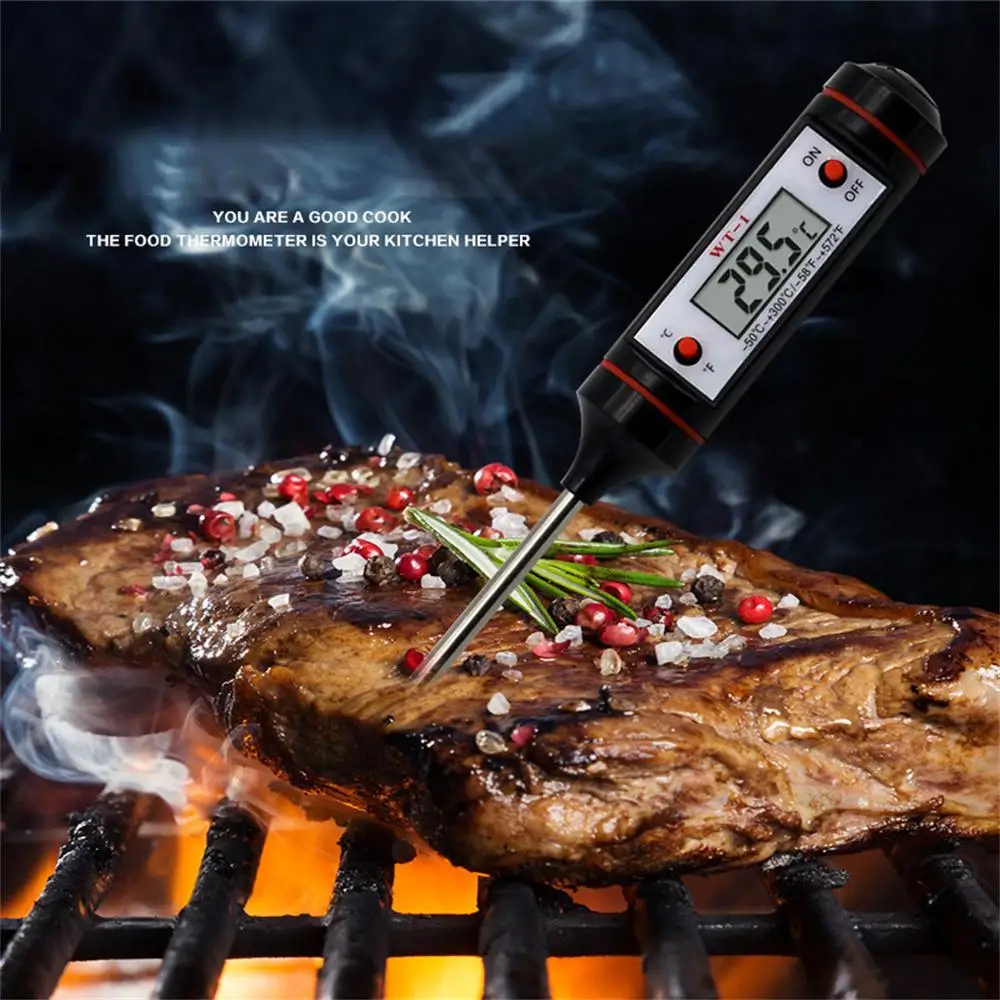 Oil Thermometer Needle For Meat Cooking Food Probe Bbq Electronic Oven Instant Reading Meat Temperature Tester Meat Thermometers