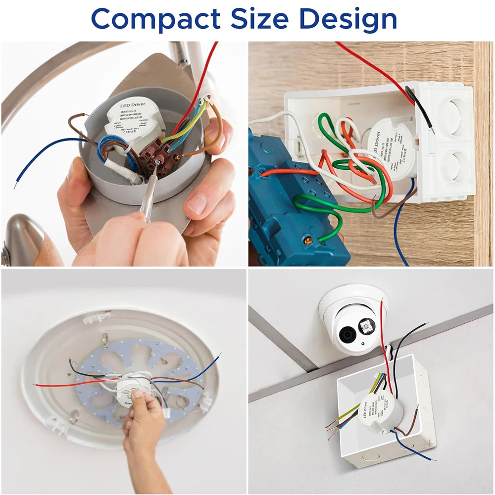 24W 30W 36W Ronde LED Driver Ultra Slim LED Voeding Ronde LED Transformator AC 110V 220V 230V naar DC 12V 24V Voor LED Lamp