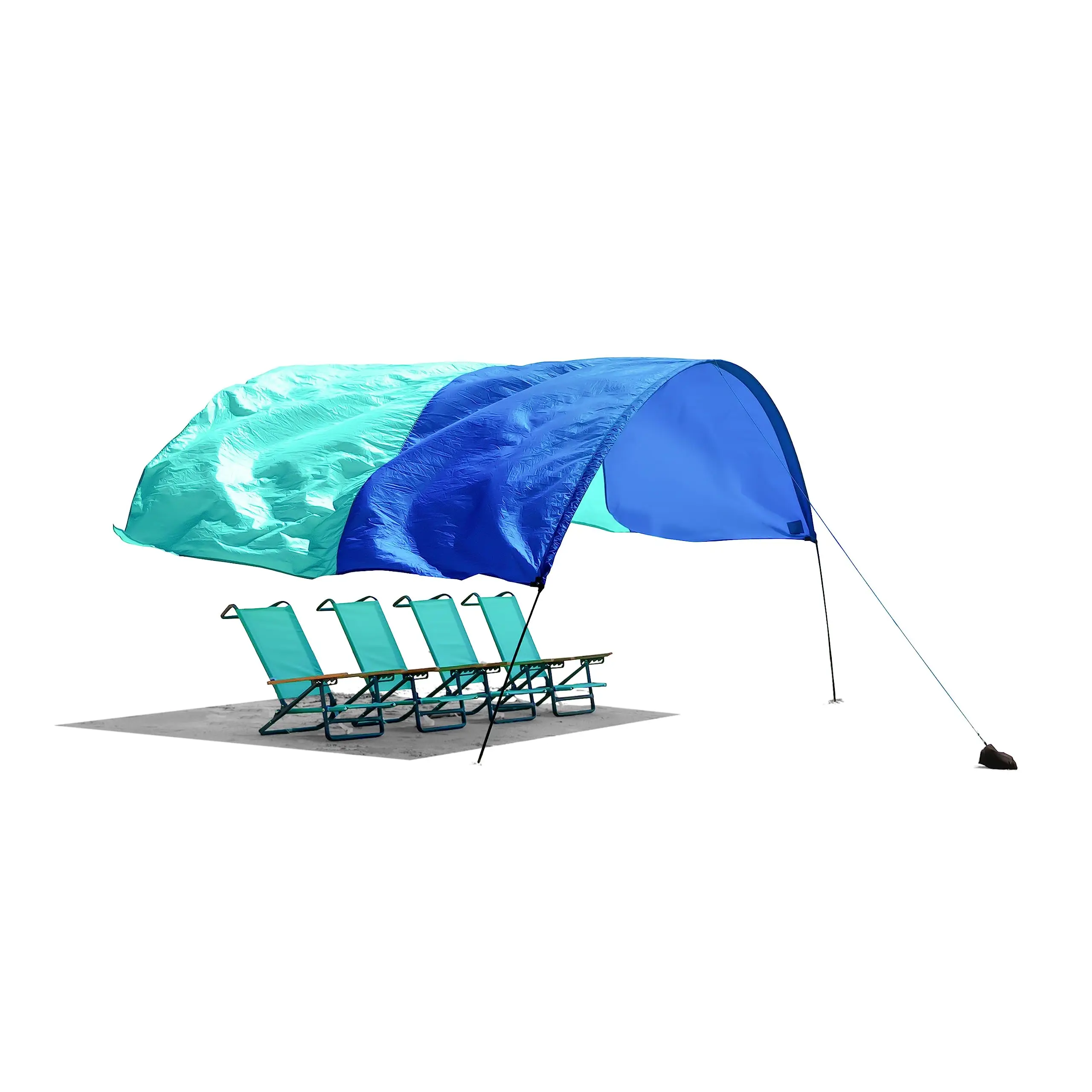 

World's Best Beach Shade, Beach Canopy with Wind Assist Included, Provides 150 Sq. Ft. of Shade, Compact & Easy to Carry