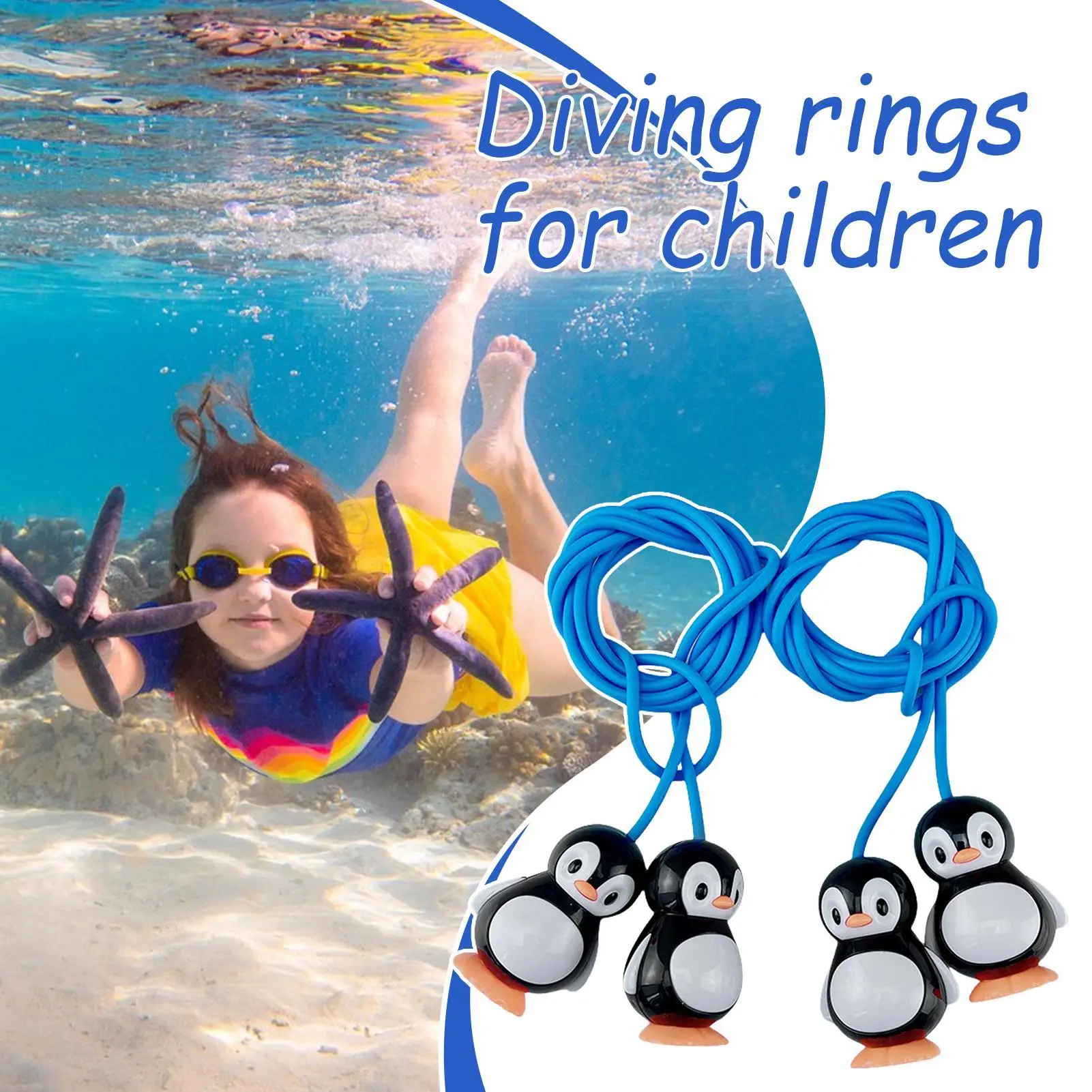 

Pool Diving Rings Underwater Training Swimming Diving Toy PVC Elastic Anti-Slip Toys For Swim Practice Underwater Activities