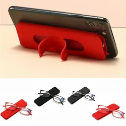 Lunettes de lecture Anti-fatigue bleues pour femmes et hommes, support pour téléphone Portable, presbytie